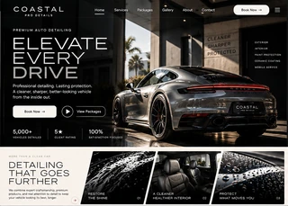 Coastal Pro Details — Home desktop design concept